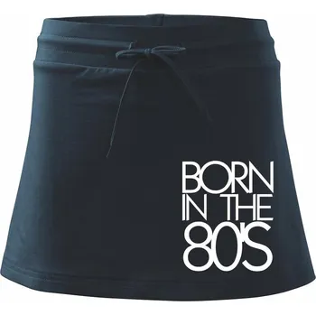 Dámská sukně Born In The 80's - Sportovní sukně - two in one - XL ( Námořní modrá (velmi tmavá - téměř černá) )