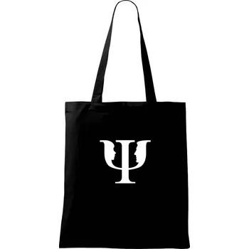 Psychologie logo muž a žena - Taška bavlněná - 42 x 38 cm ( Černá )