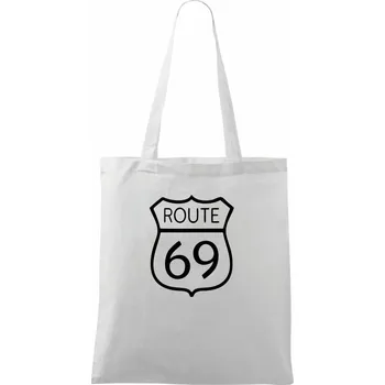 Route 69 - Taška bavlněná - 42 x 38 cm ( Bílá )
