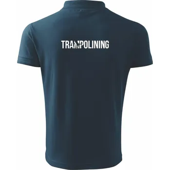 Pánská košile Trampolining - Polokošile pánská Pique Polo 203 - 2XL ( Námořní modrá (velmi tmavá - téměř černá) )