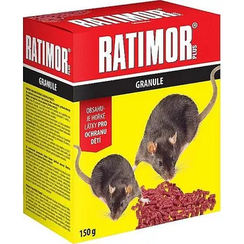 Hubení hlodavce Ratimor Plus nástraha granule 150 g