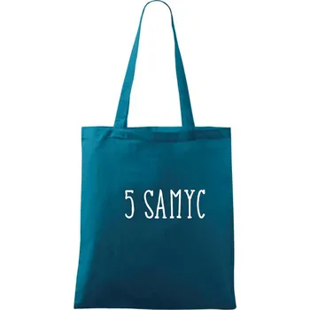 Nákupní taška 5 samyc - Taška bavlněná - 42 x 38 cm ( Petrolejová )