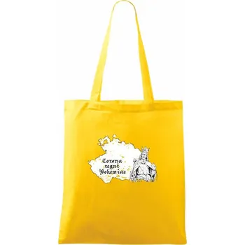 Corona Regni Bohemiae - Taška bavlněná - 42 x 38 cm ( Žlutá )