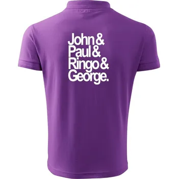 Pánská košile John Paul Ringo George - Polokošile pánská Pique Polo 203 - XL ( Fialová )