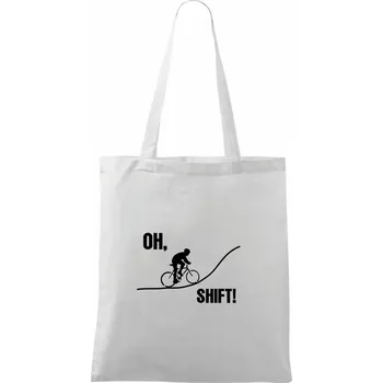 Oh shift - Taška bavlněná - 42 x 38 cm ( Bílá )