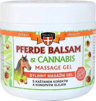 Masážní přípravek PALACIO Pferde Balsam & Cannabis konopný masážní gel 600 ml