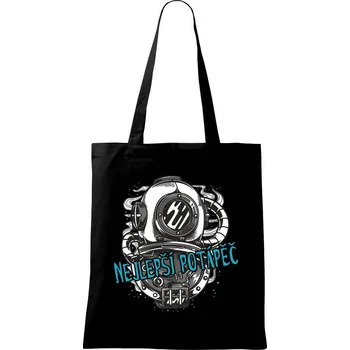 Nejlepší potápěč - Taška bavlněná - 42 x 38 cm ( Černá )