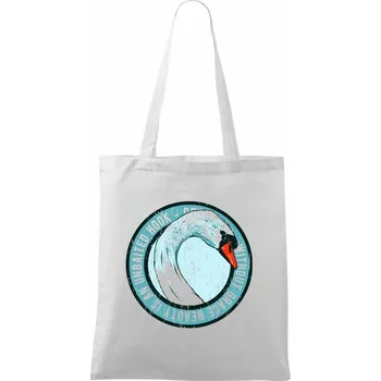 Nákupní taška Swan grace - Taška bavlněná - 42 x 38 cm ( Bílá )