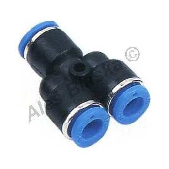 Lepící sada Pneumatická nástrčná spojka Y EPY na vzduch (rychlospojka) - průměr 12 EPY