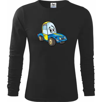 Chlapecké tričko Malý závodník - Triko dětské Long Sleeve - 122 cm/6 let ( Černá )