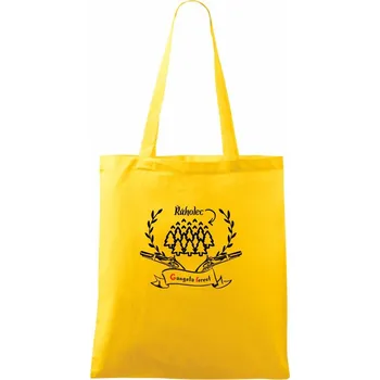 Gangsta forest Řáholec - Taška bavlněná - 42 x 38 cm ( Žlutá )