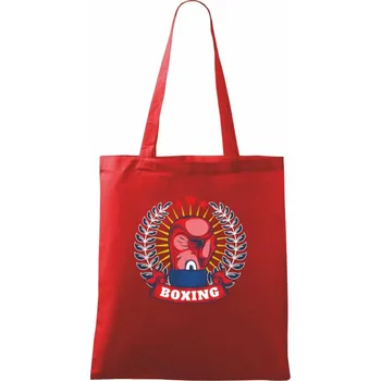 Boxing chamipion - Taška bavlněná - 42 x 38 cm ( Červená )