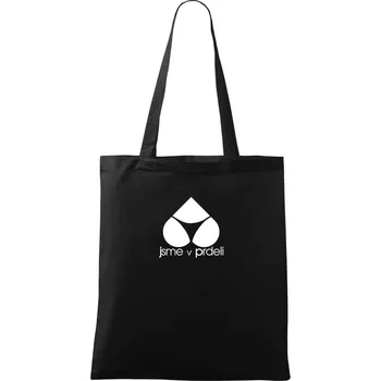 Jsme v prdeli - Taška bavlněná - 42 x 38 cm ( Černá )