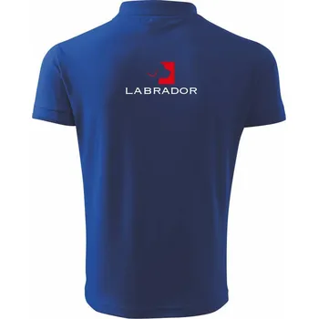 Pánská košile Labrador logo - Polokošile pánská Pique Polo 203 - 4XL ( Královská modrá )