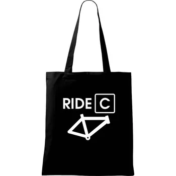 Nákupní taška Ride C - Taška bavlněná - 42 x 38 cm ( Černá )