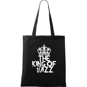 King of Jazz - Taška bavlněná - 42 x 38 cm ( Černá )