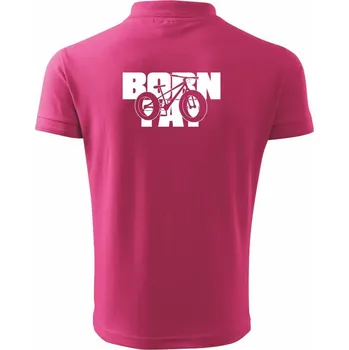 Pánská košile Born fat - Polokošile pánská Pique Polo 203 - XL ( Purpurová )