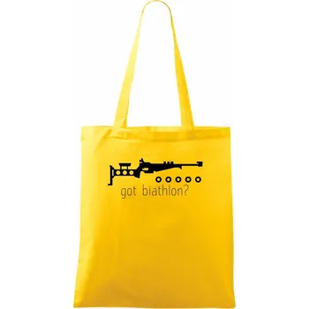 Biathlon - Got biathlon - Taška bavlněná - 42 x 38 cm ( Žlutá )