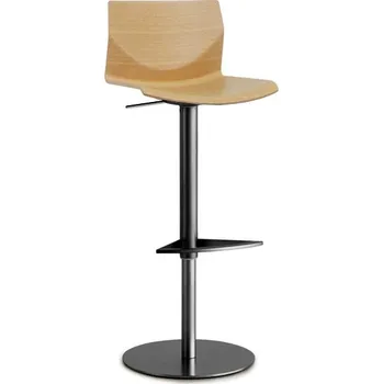 Barová židle La Palma Barová židle Kai S39 Sedák: lak. dřevo bílá - white lacquered (LW), Podnož: práškový lak bílý - white powder c. (W)