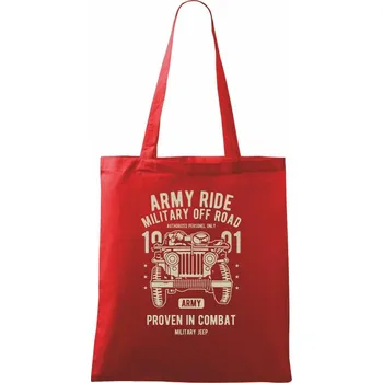 Army Ride - Taška bavlněná - 42 x 38 cm ( Červená )