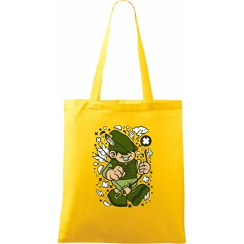 Myslivec komiks - Taška bavlněná - 42 x 38 cm ( Žlutá )
