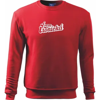 Jsem ironická - Mikina Essential dětská - 158 cm/12 let ( Červená )