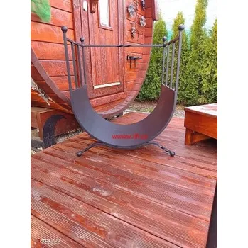 Krbové nářadí Koš na dřevo kolíbka velká masiv