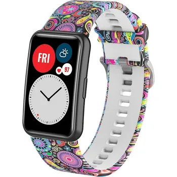 Příslušenství k chytrým hodinkám eses Silikonový řemínek pro Huawei Watch Fit a Huawei Watch Fit New - Barevný