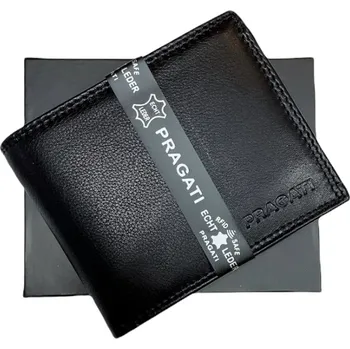 Peněženka Pánská kožená peněženka pragati black