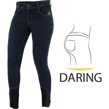 Moto kalhoty Dámské džíny na motorku Trilobite Allshape daring fit blue vel. 30