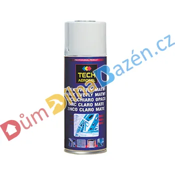 Barva ve spreji Tech-Aerosol Zinek světlý matný