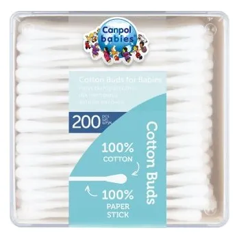 Vatová tyčinka Canpol babies Vatové tyčinky papírové 200ks