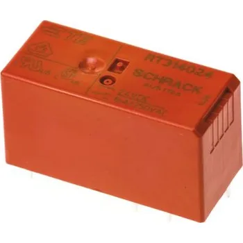 Elektronická součástka TE CONNECTIVITY RT314024 Relé elektromagnetické SPDT Ucívky:24VDC 16A/250VAC 1,44kΩ