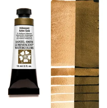 Vodová barva Akvarelová barva Daniel Smith Luminescent, 15ml - zlatá Barva: 12 - Iridescent Aztec Gold