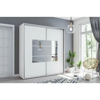 Šatní skříň Šatní skříň Ska A02 Barva korpusu: Bílá, Rozměry: 100 cm, Dveře: Bílé