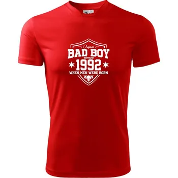 Pánské oblečení Bad boy since 1992 - Pánské triko Fantasy sportovní (dresovina) - XL ( Červená )