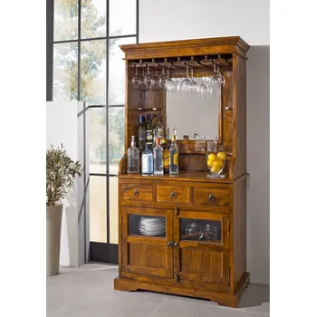 Barový stolek CAMBRIDGE HONEY Bar 193x97 cm, akácie