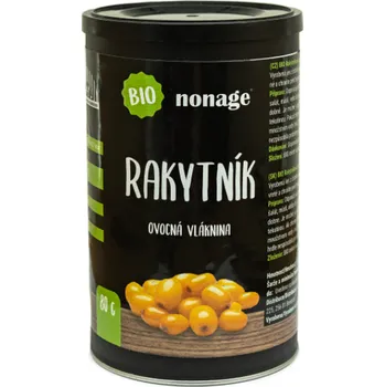 Sušené ovoce NONAGE Ovocná vláknina rakytník BIO 80&nbsp;g