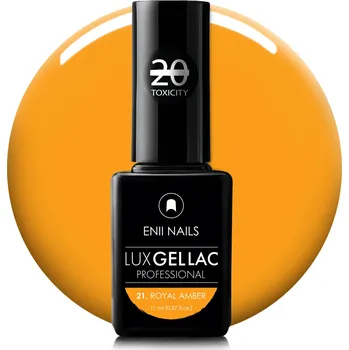 Lak na nehty ENII NAILS Lux gel lak 21 Royal Amber 11 ml
