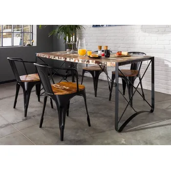 Jídelní stůl INDUSTRY Jídelní stůl 150x90 cm, litina a staré dřevo