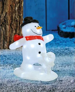 Vánoční osvětlení MagicHome X7212 dekorace sněhulák 40 LED studená bílá