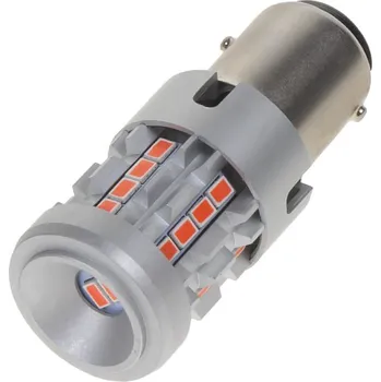Žárovka LED BAY15D červená, 12/24V, CAN-Bus, 26LED SMD