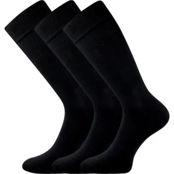 Společenské ponožky 3 kusy v balení Lonka Diplomat černá Velikost: 39-42