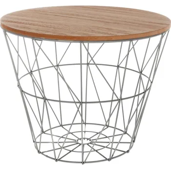 Obývací pokoj Atmosphera Konferenční stolek ze dřeva a kovu, praktický design obývací pokoj stůl