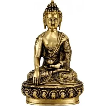 Buddha Shakyamuni mosaz 27 cm kovová soška