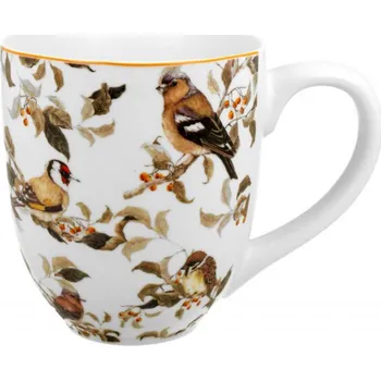 DUO Gifts DG - Porcelánový hrnek jumbo XXL PTÁČCI v dárkové krabičce - 1 litr