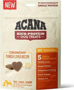 Pamlsek pro psa Acana Crunchy Turkey Liver 100 g