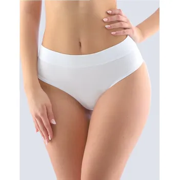 Dámské spodní prádlo Gina Výhodné balení 5 kusů - Kalhotky klasické Disco Bamboo I 10255P Barva/Velikost: bílá / XL/XXL