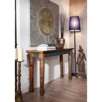 Servírovací stolek COLORES konzole lakované staré indické dřevo