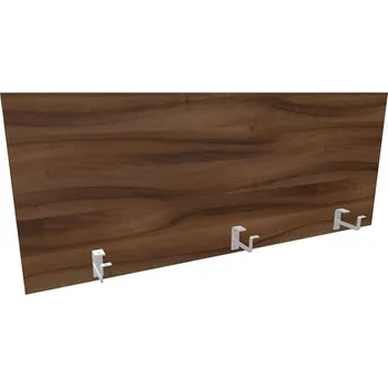 Paraván Dělicí stěna pro kancelářský stůl, délka 1400 mm, výška 545 mm, barva ořech